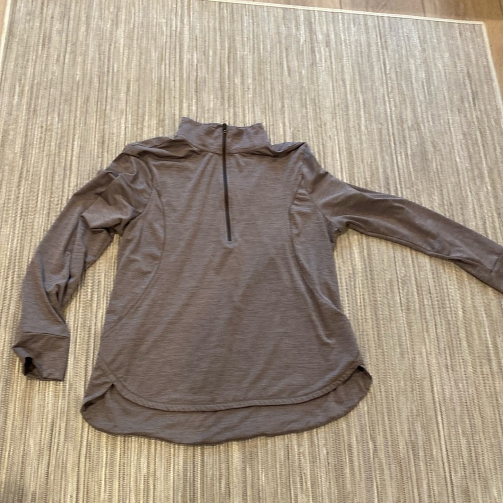 XL brown quarter zip sweatshirt